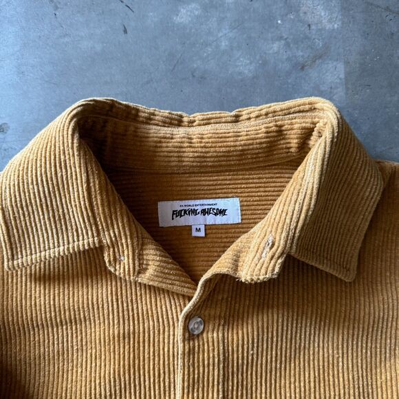 FuckingAwesome Corduroy Overshirt Heavyweight FA Medium Brown Button Up Skate - Picture 3 of 6